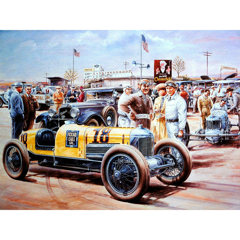 Antique Cars Wooden Jigsaw Puzzle - aimpuzzle