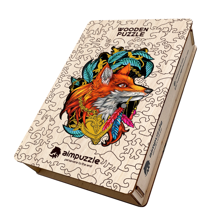 Red Fox Wooden Jigsaw Puzzle - aimpuzzle