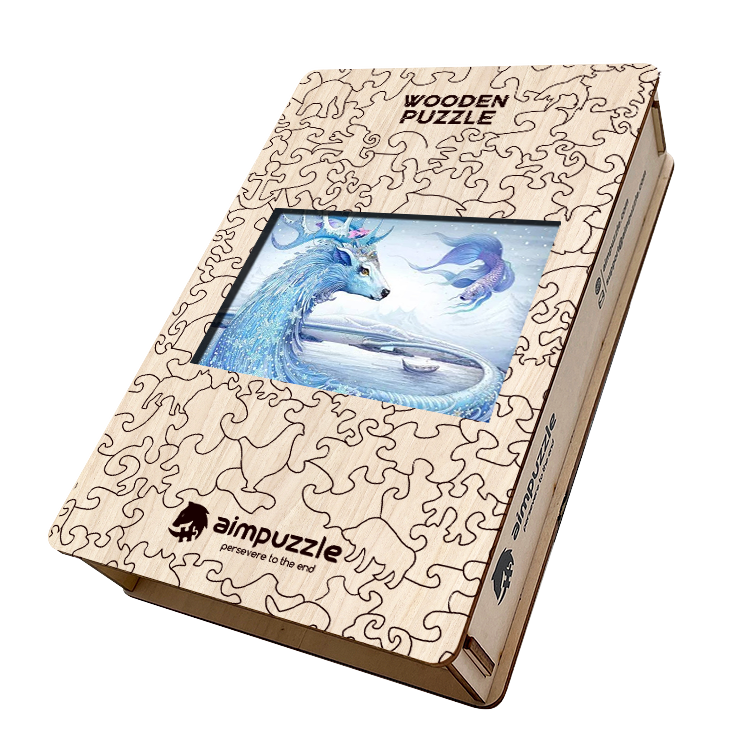 Ice Dragon Wooden Jigsaw Puzzle - aimpuzzle