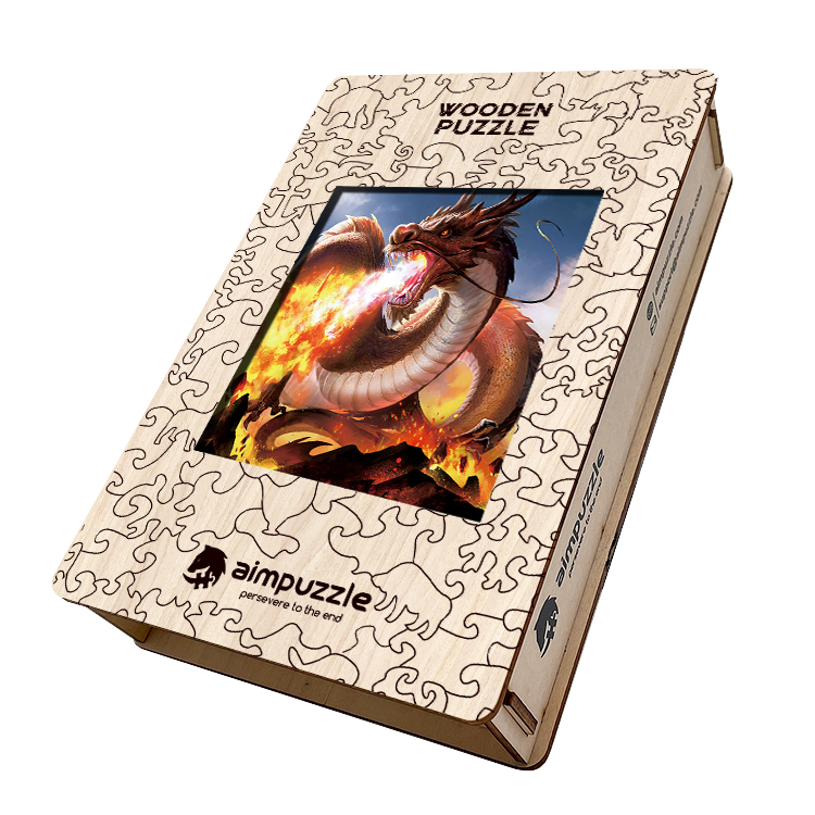 Fire Dragon Wooden Jigsaw Puzzle - aimpuzzle
