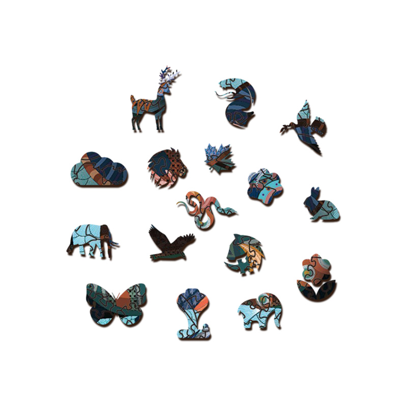 Double Dragon Wooden Jigsaw Puzzle - aimpuzzle