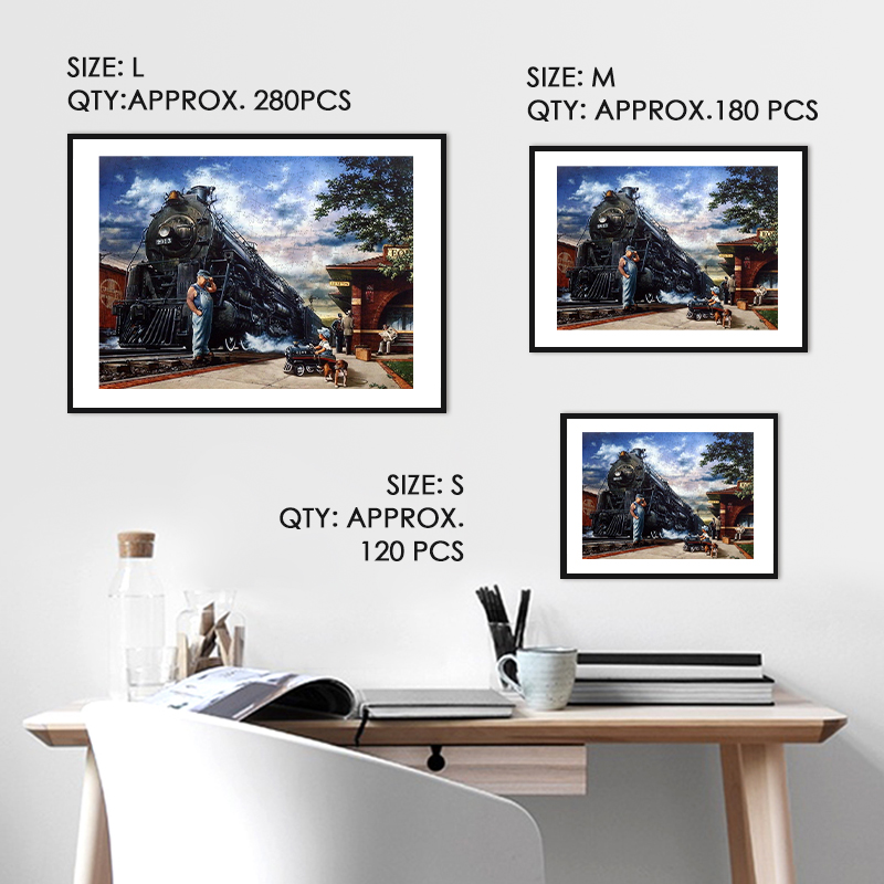 Steam Trains Wooden Jigsaw Puzzle - aimpuzzle