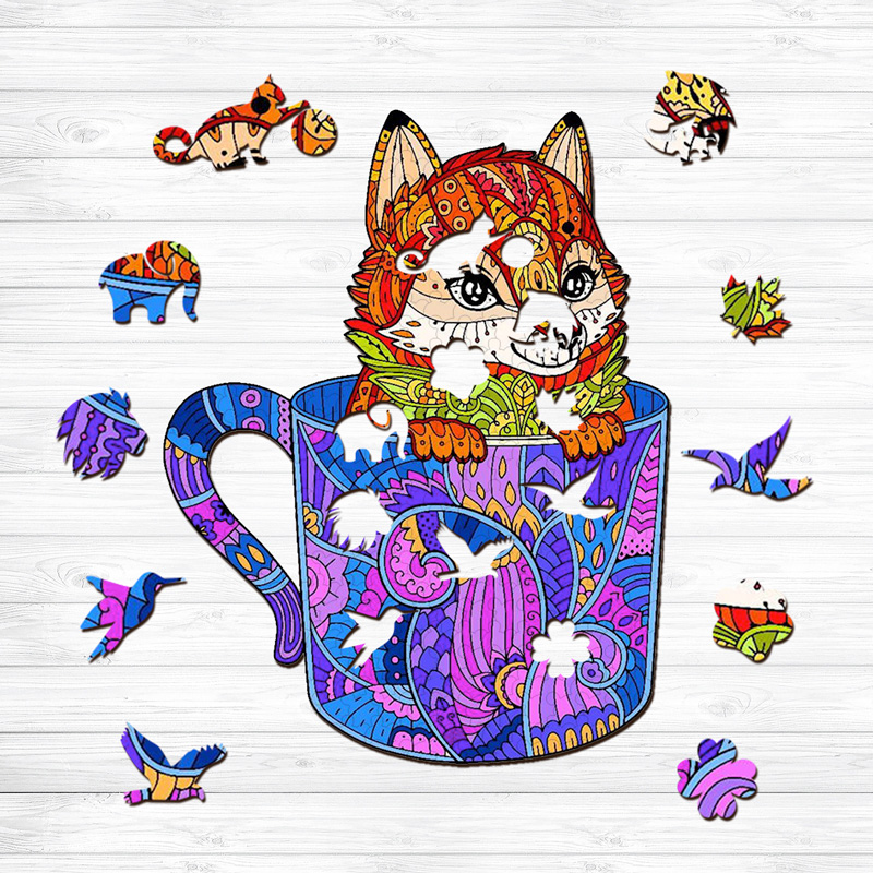 Little Fox Wooden Jigsaw Puzzle - aimpuzzle