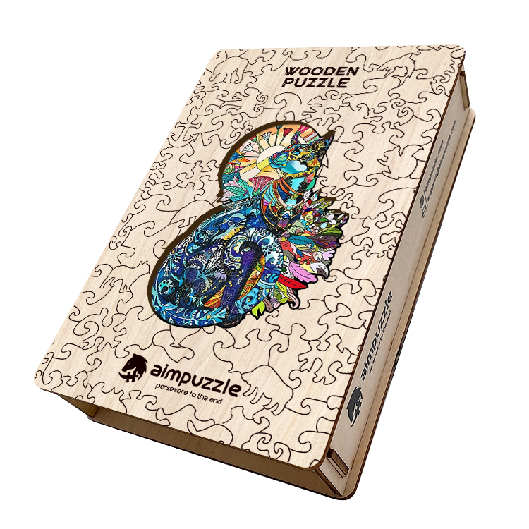 Leopard Cat Wooden Jigsaw Puzzle - aimpuzzle