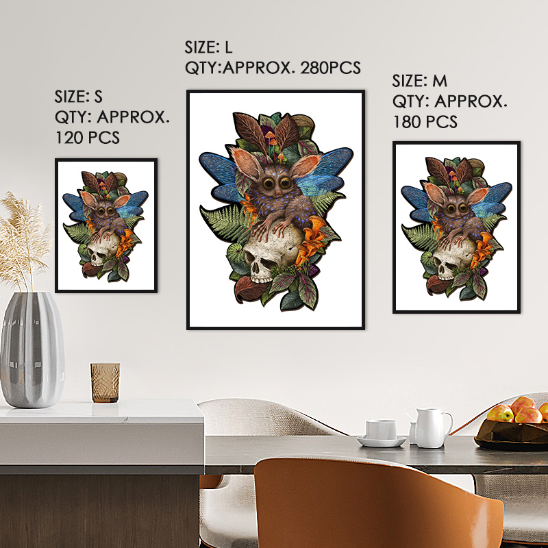 Gerbil Skull Wooden Jigsaw Puzzle - aimpuzzle