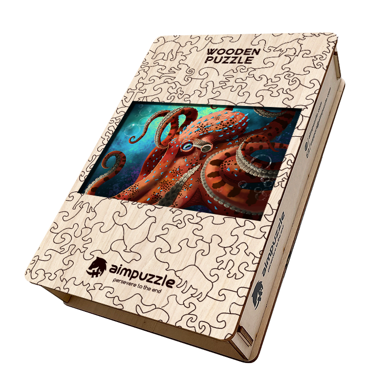 Sea Monster Octopus Wooden Jigsaw Puzzle - aimpuzzle