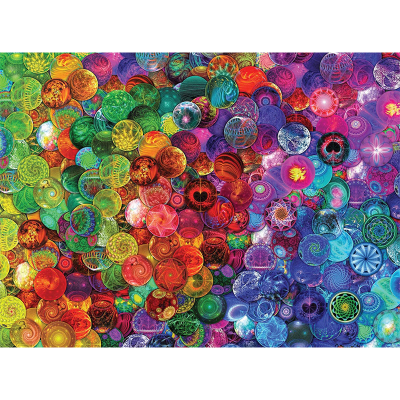 Colorful Marbles Wooden Jigsaw Puzzle - aimpuzzle