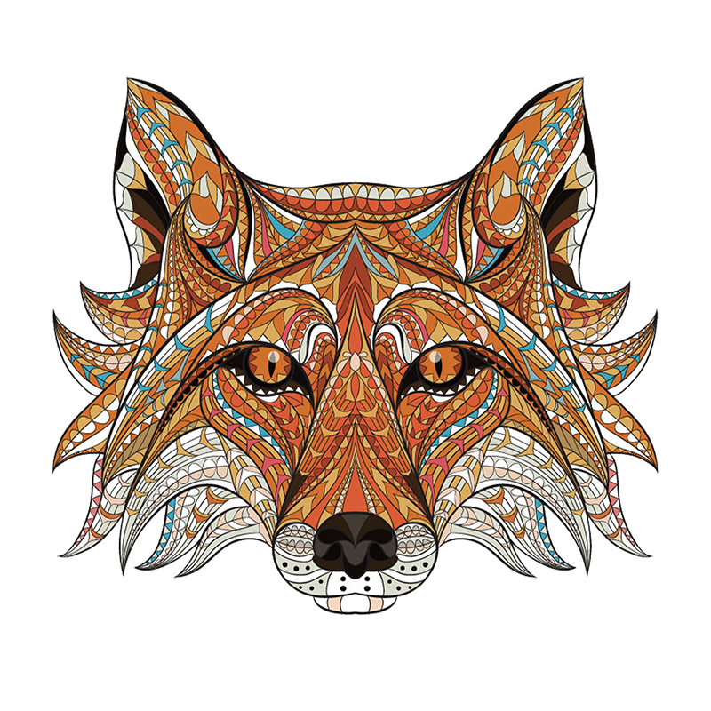Fox head Wooden Jigsaw Puzzle - aimpuzzle