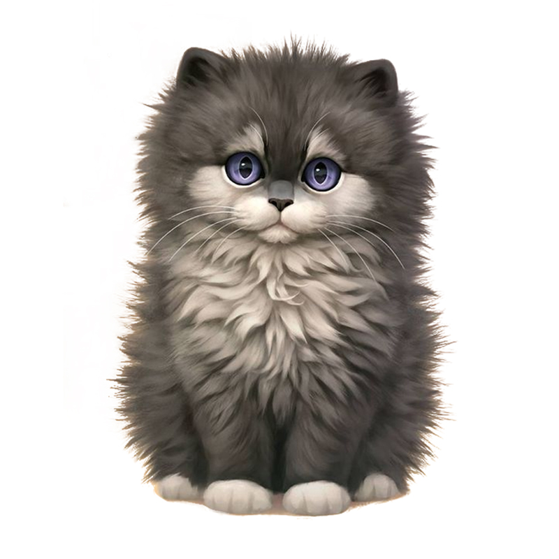 Grey Kitten Wooden Jigsaw Puzzle - aimpuzzle