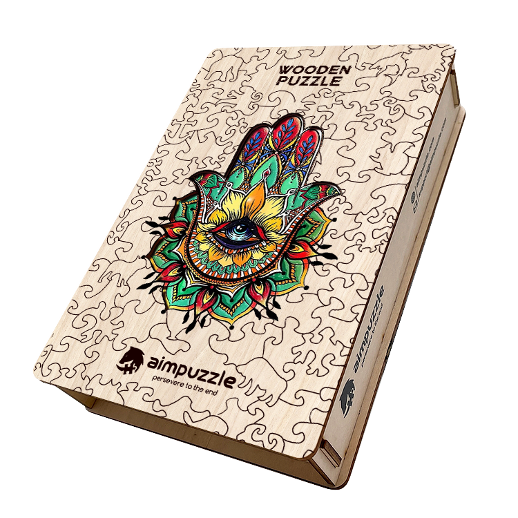 Hamsa Hand Wooden Jigsaw Puzzle - aimpuzzle