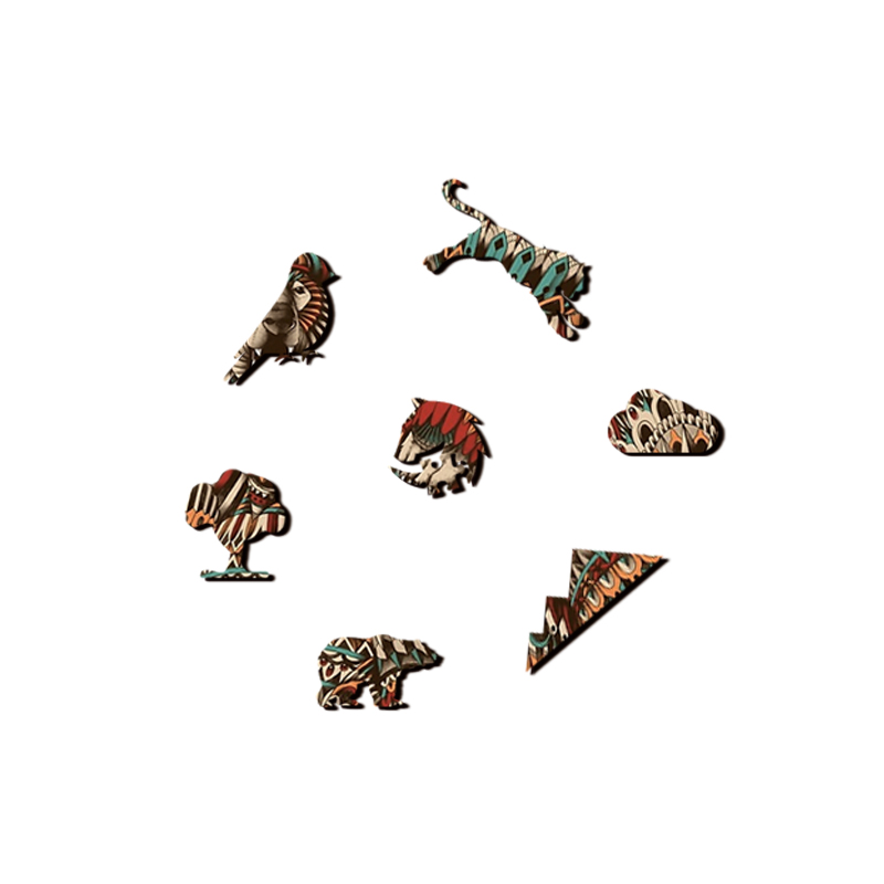 Brown Bear Wooden Jigsaw Puzzle - aimpuzzle