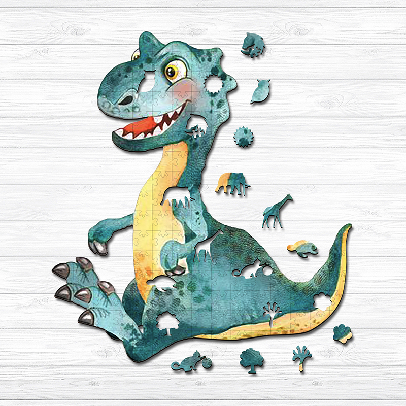 Cartoon Dragon Wooden Jigsaw Puzzle - aimpuzzle