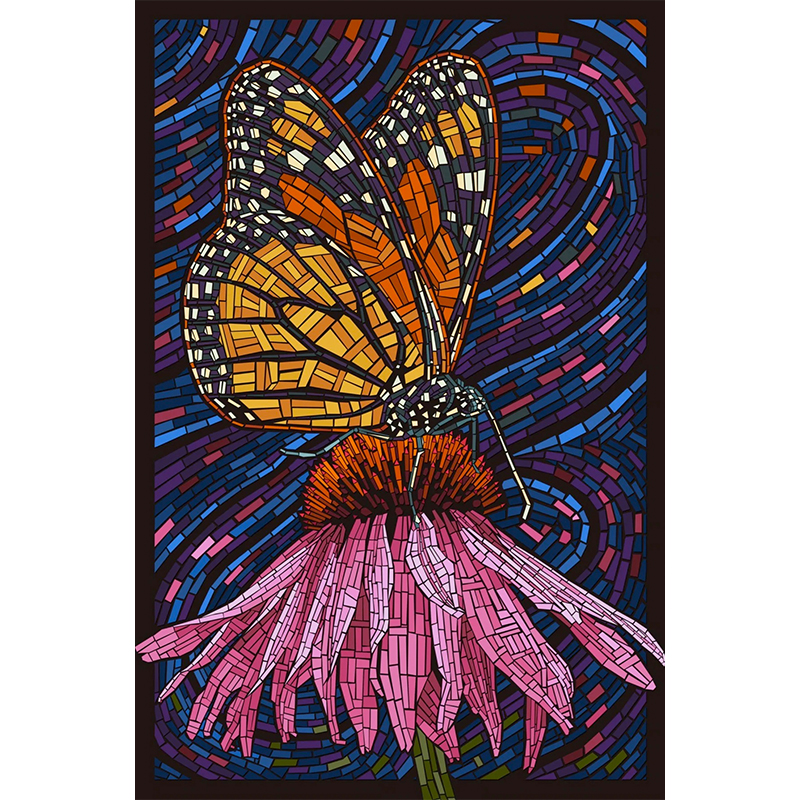 Mosaic Butterfly Wooden Jigsaw Puzzle - aimpuzzle