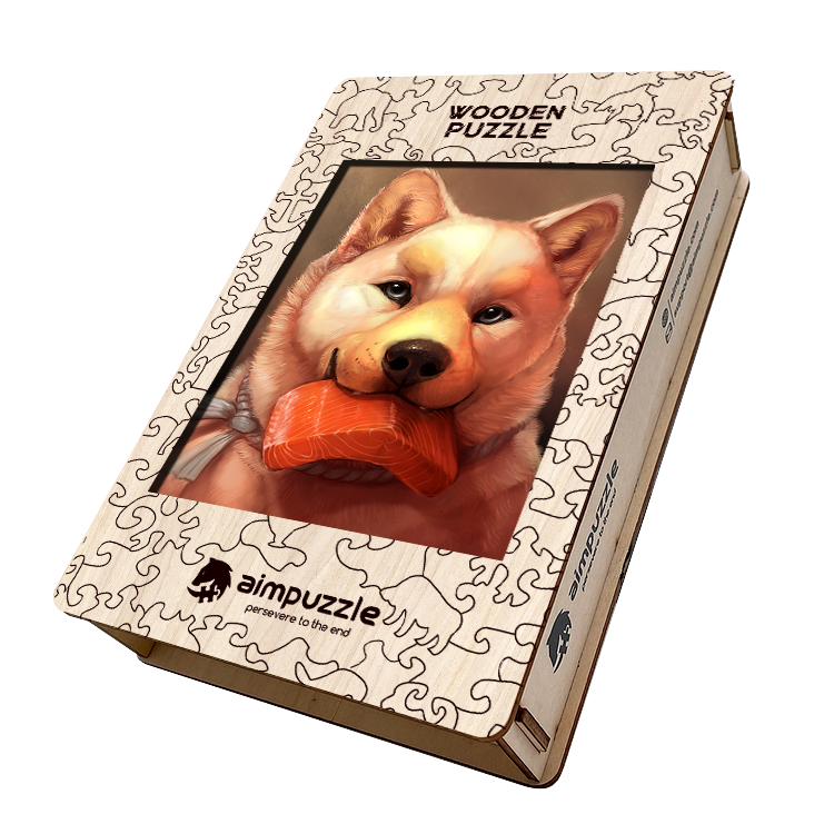 Shiba Inu Wooden Jigsaw Puzzle - aimpuzzle