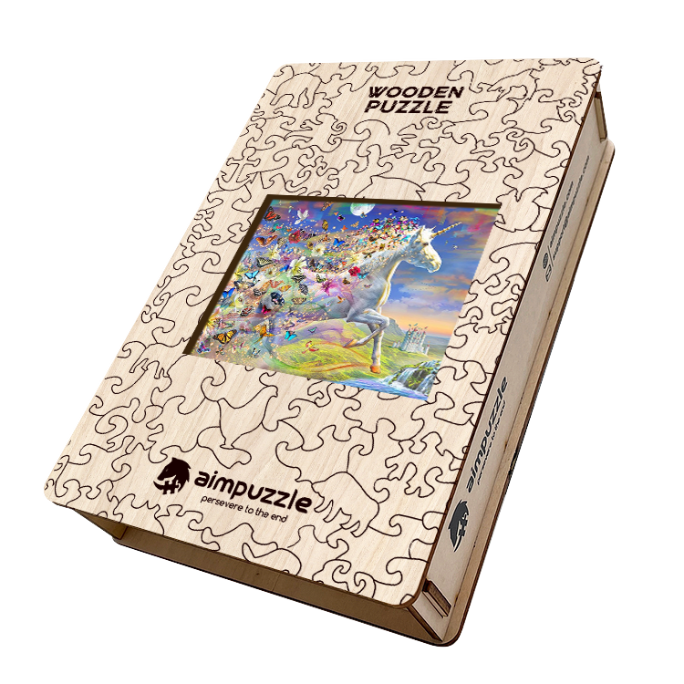 Unicorns Wooden Jigsaw Puzzle - aimpuzzle