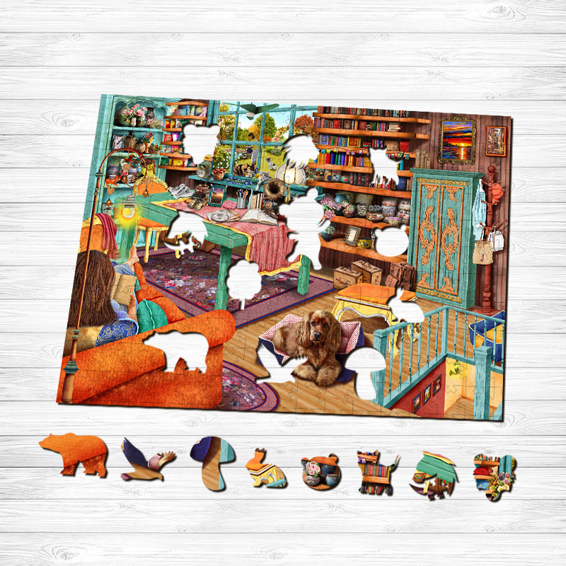 Vacation Cottage Wooden Jigsaw Puzzle - aimpuzzle