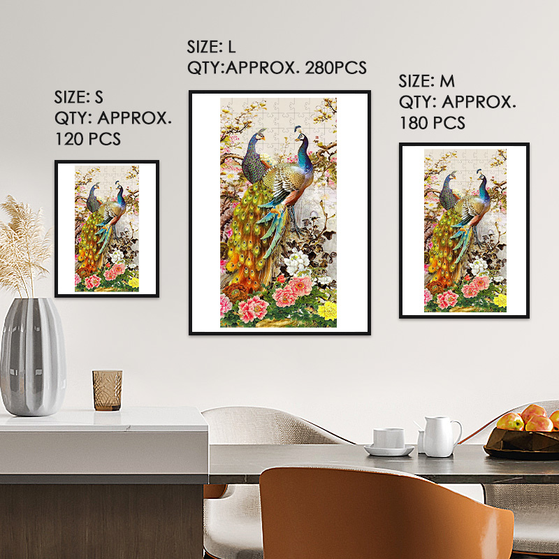 Peacock Wooden Jigsaw Puzzle - aimpuzzle