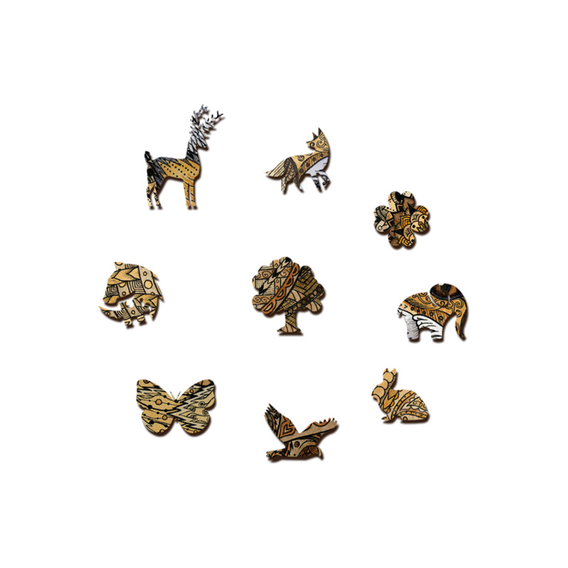 Foxes Wooden Jigsaw Puzzle - aimpuzzle