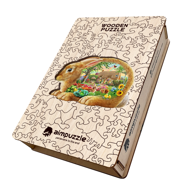 Rabbit House Wooden Jigsaw Puzzle - aimpuzzle