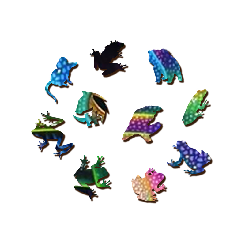 Tree Frog Wooden Jigsaw Puzzle - aimpuzzle
