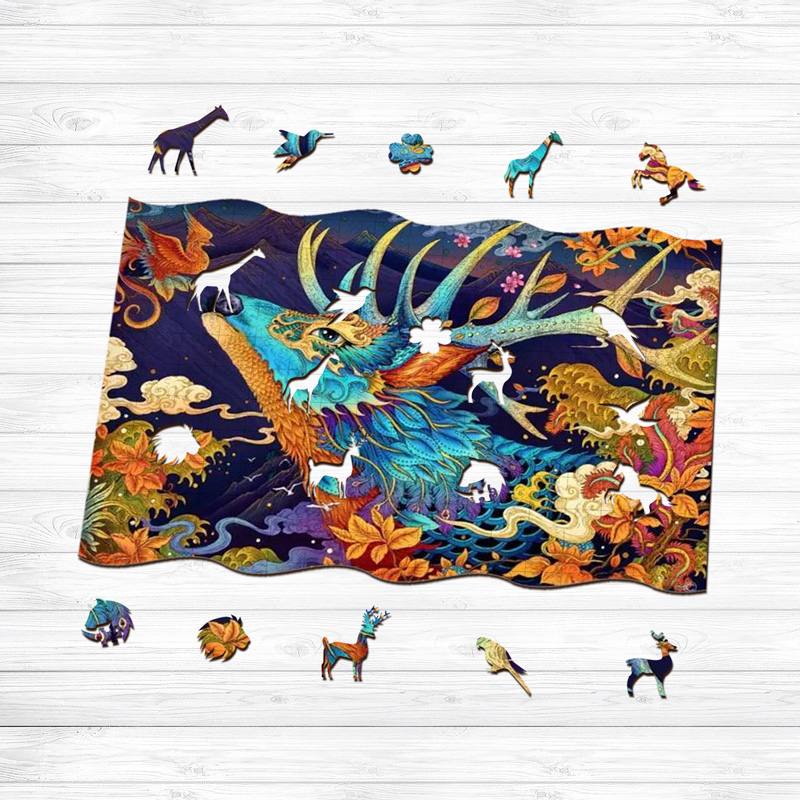 Deer Wooden Jigsaw Puzzle - aimpuzzle