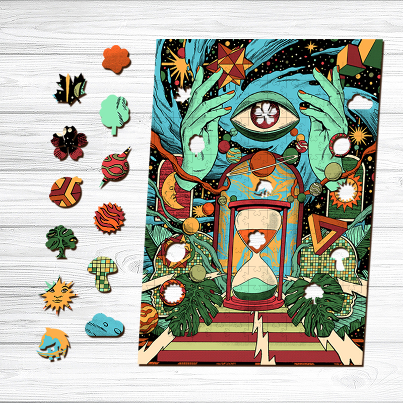 Hourglass Wooden Jigsaw Puzzle - aimpuzzle