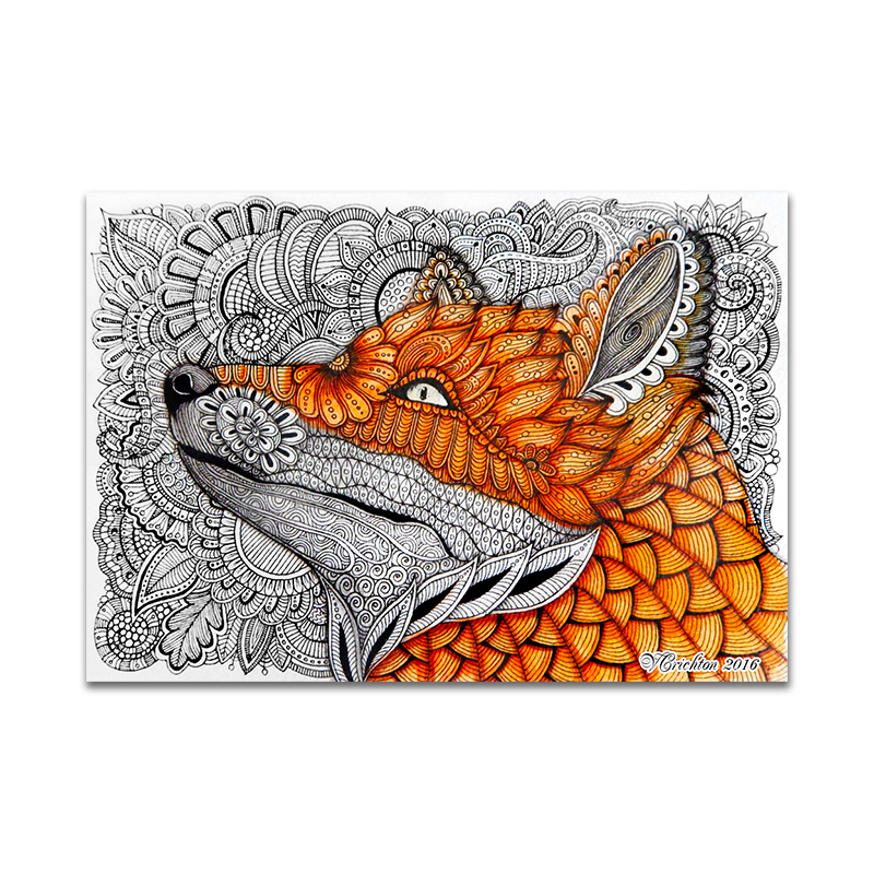 Fox Painting Wooden Jigsaw Puzzle - aimpuzzle