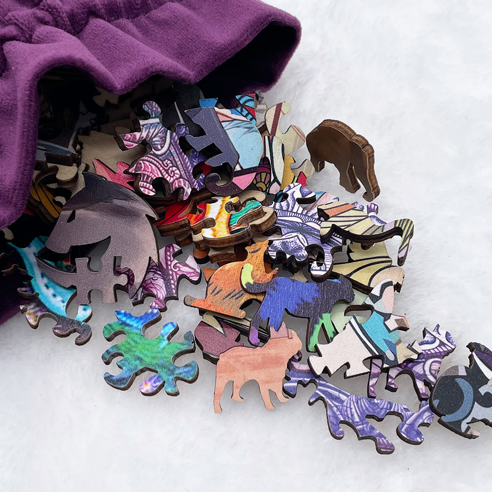 Flower Bee Wooden Jigsaw Puzzle - aimpuzzle