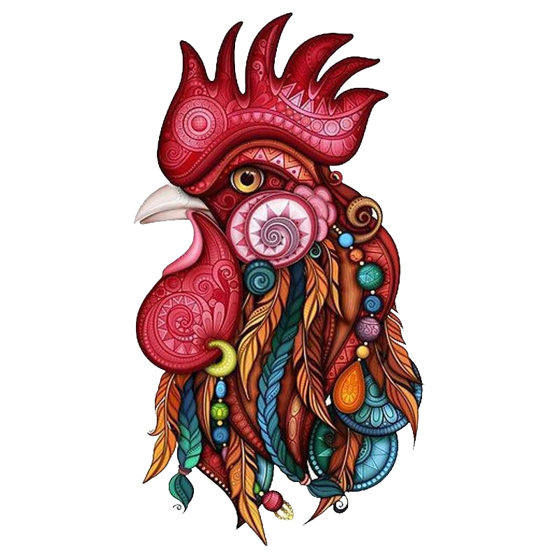 Cock's Head Wooden Jigsaw Puzzle - aimpuzzle