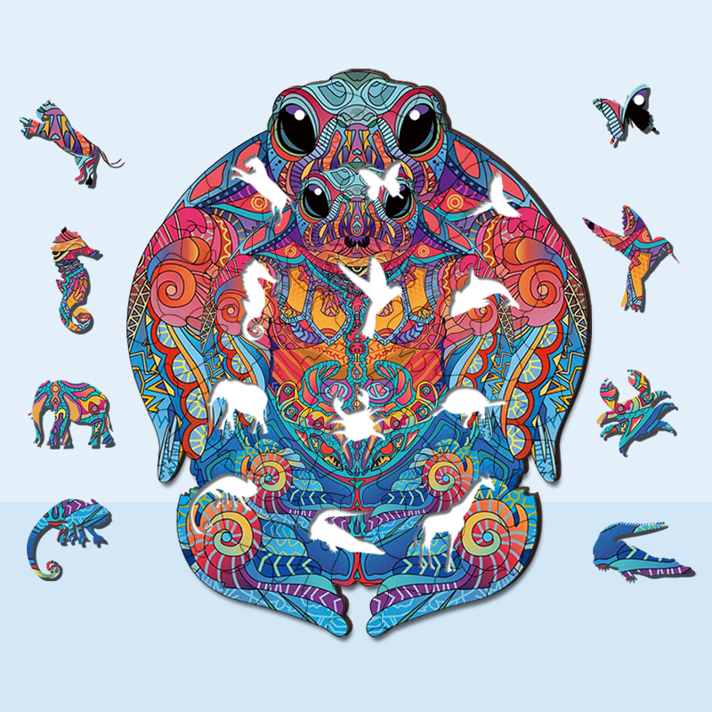 Two Sea Turtles Wooden Jigsaw Puzzle - aimpuzzle