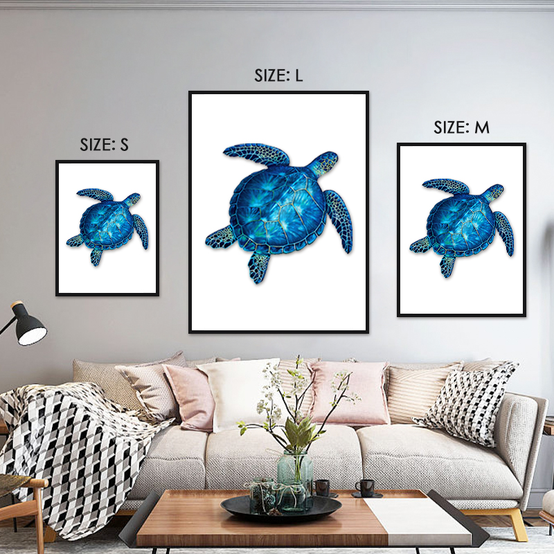 Blue Sea Turtle Wooden Jigsaw Puzzle - aimpuzzle