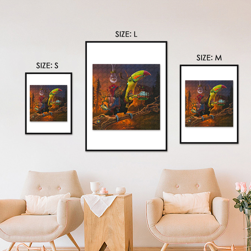 Magical Traveling Toucans Wooden Jigsaw Puzzle - aimpuzzle