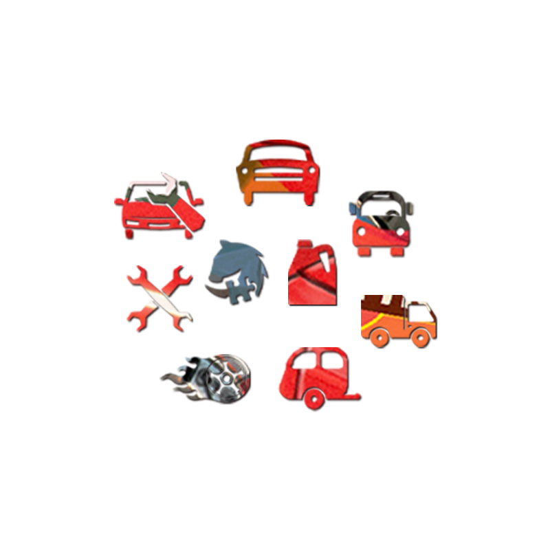 Cartoon car Wooden Jigsaw Puzzle - aimpuzzle