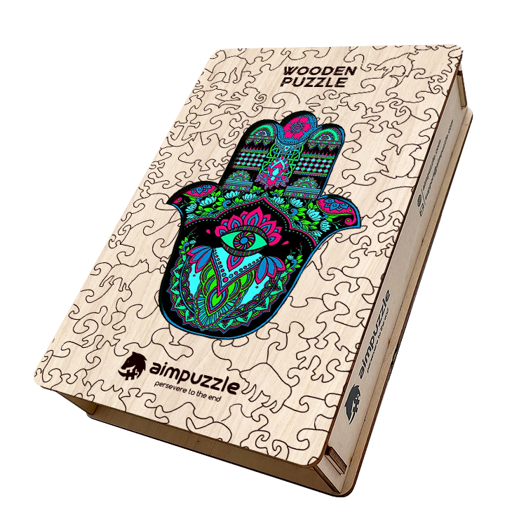 Hamsa Hand Wooden Jigsaw Puzzle - aimpuzzle