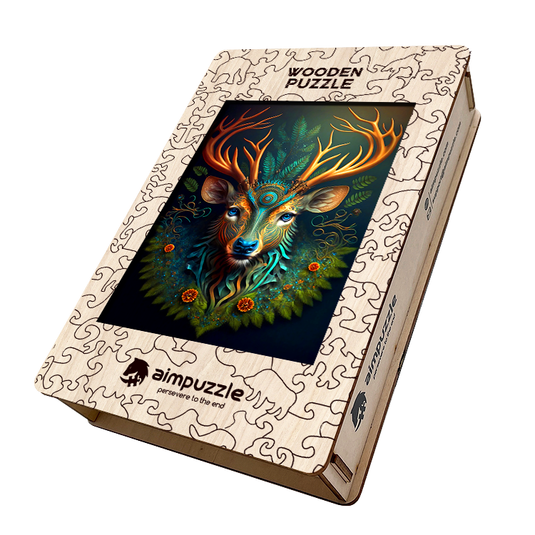 Deer Forest Wooden Jigsaw Puzzle - aimpuzzle