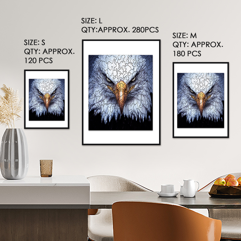 Eagle Face Wooden Jigsaw Puzzle - aimpuzzle