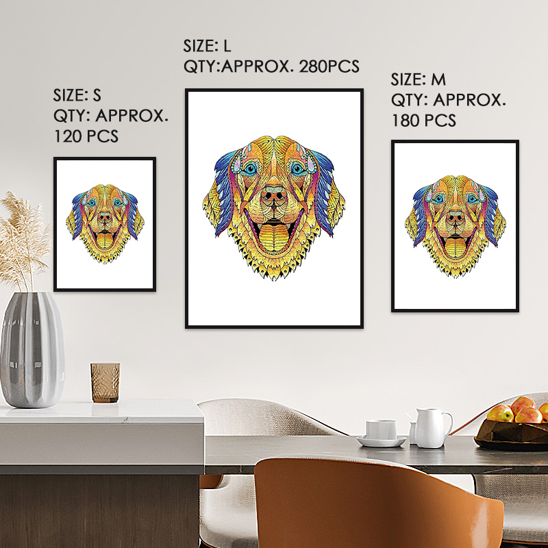 Golden Retriever Wooden Jigsaw Puzzle - aimpuzzle