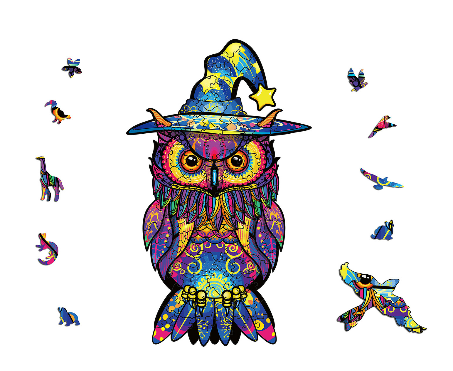 Halloween Owl Wooden Jigsaw Puzzle - aimpuzzle