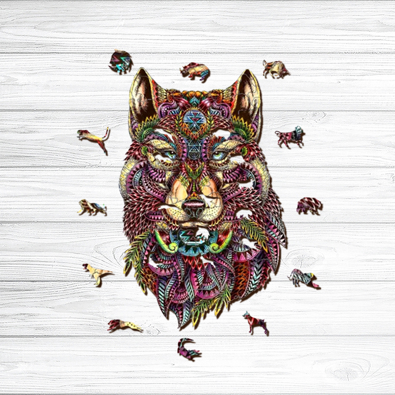 Wolf Wooden Jigsaw Puzzle - aimpuzzle