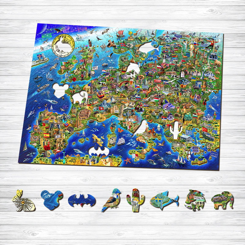 World Landmarks Wooden Jigsaw Puzzle - aimpuzzle