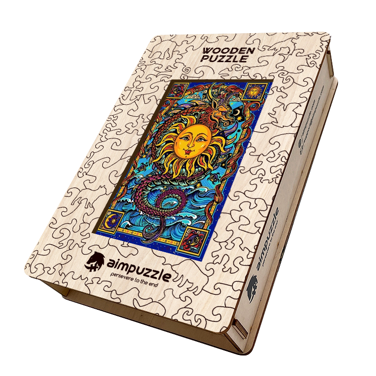 Sun Dragon Wooden Jigsaw Puzzle - aimpuzzle