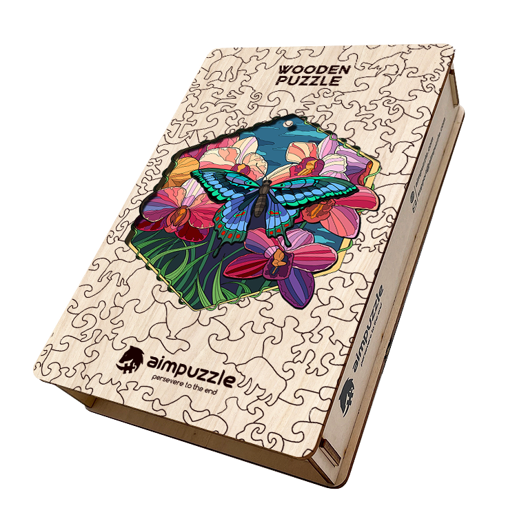 Flowering Butterflies Wooden Jigsaw Puzzle - aimpuzzle