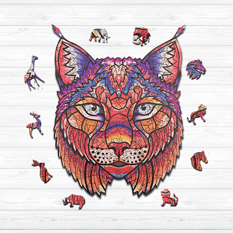 Bob Cat Wooden Jigsaw Puzzle - aimpuzzle