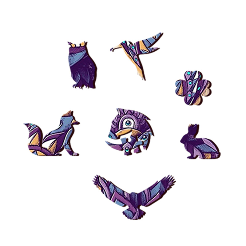 Fox Art Wooden Jigsaw Puzzle - aimpuzzle