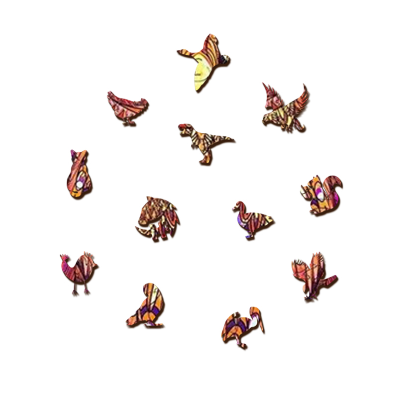 Red Owl Wooden Jigsaw Puzzle - aimpuzzle