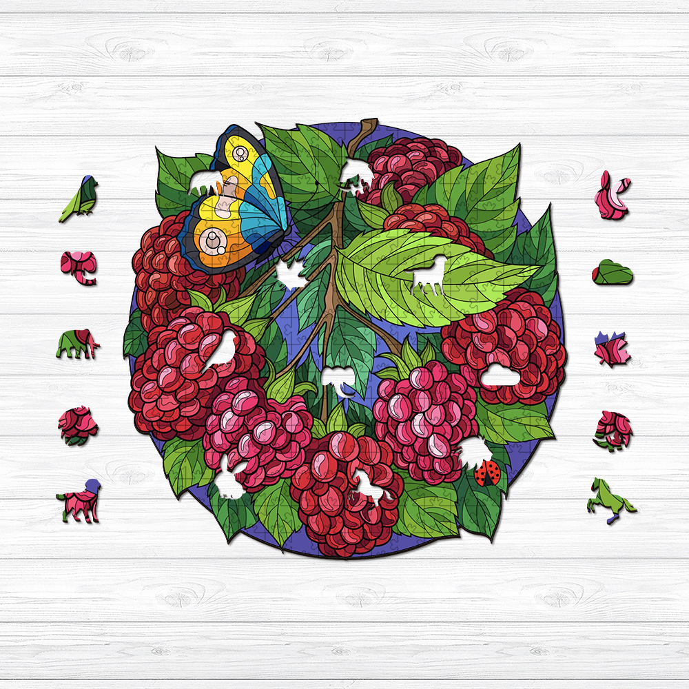 Butterfly and Mulberry Wooden Jigsaw Puzzle - aimpuzzle