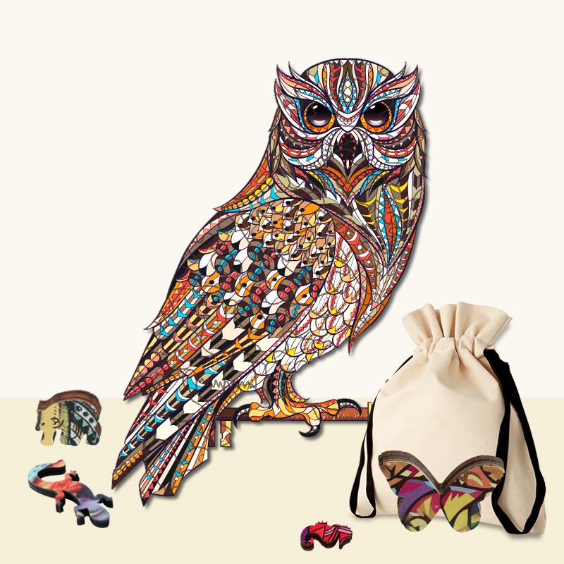 Key Owl Wooden Jigsaw Puzzle - aimpuzzle