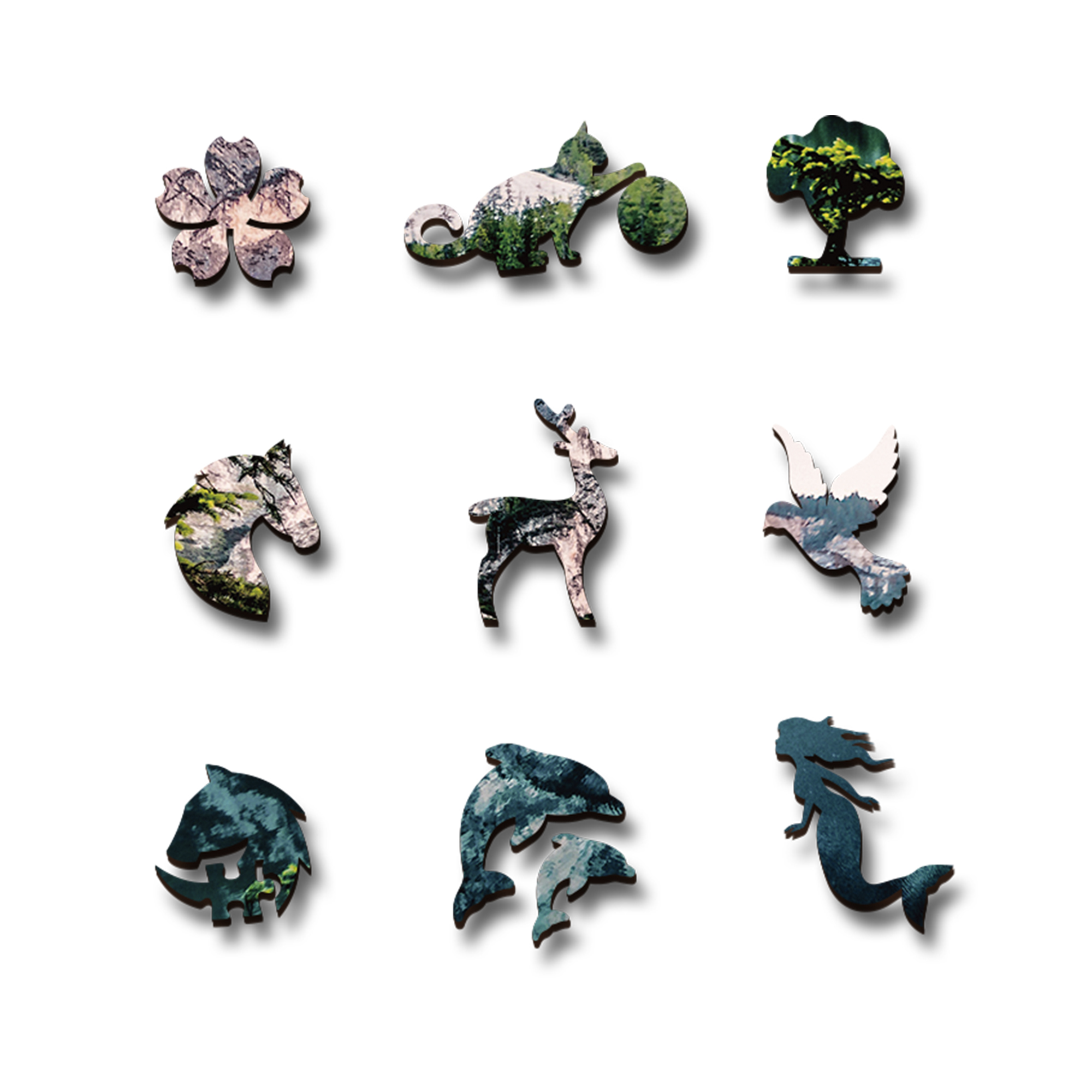 Mountain Lake Landscape Wooden Jigsaw Puzzle - aimpuzzle