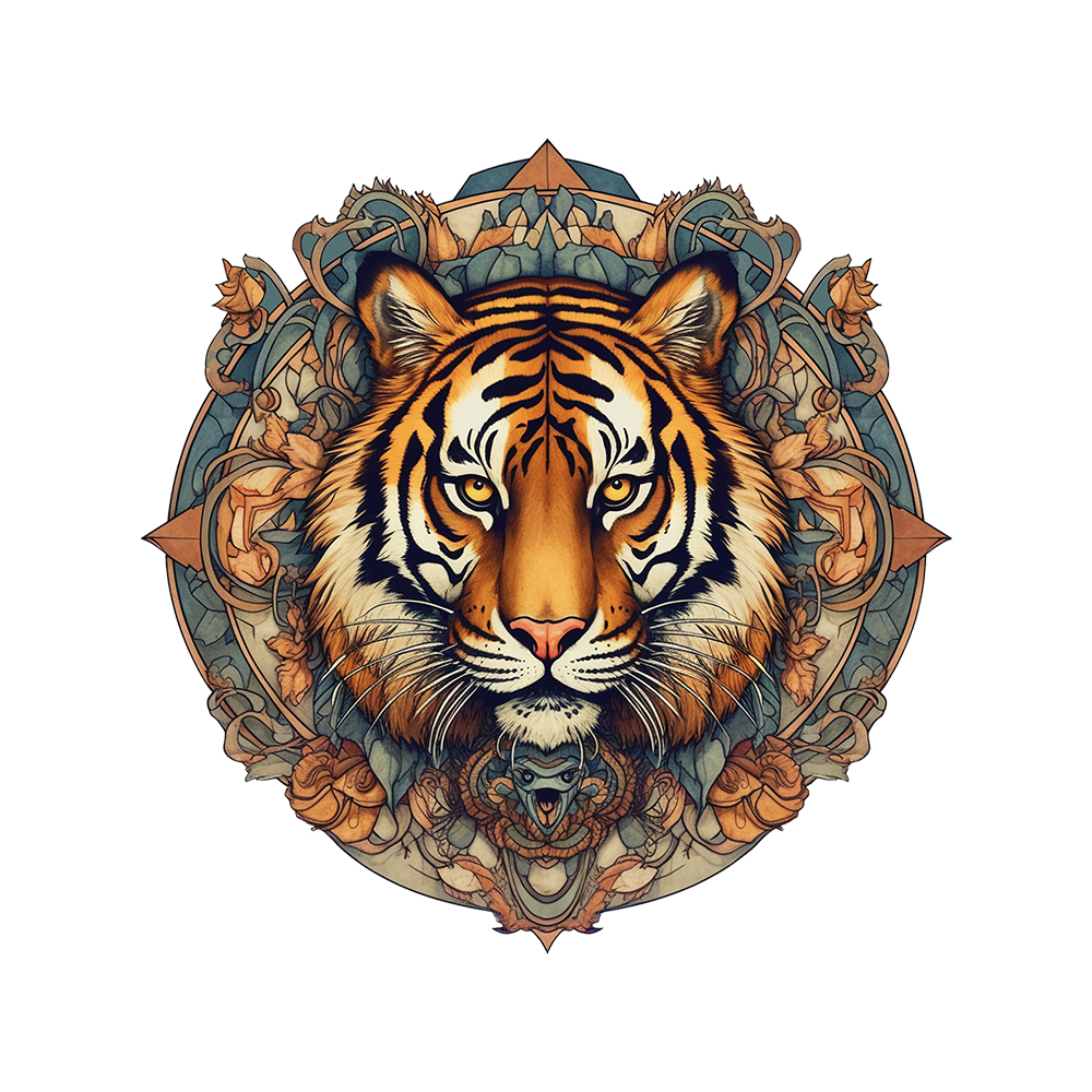 Tiger's Head Wooden Jigsaw Puzzle - aimpuzzle