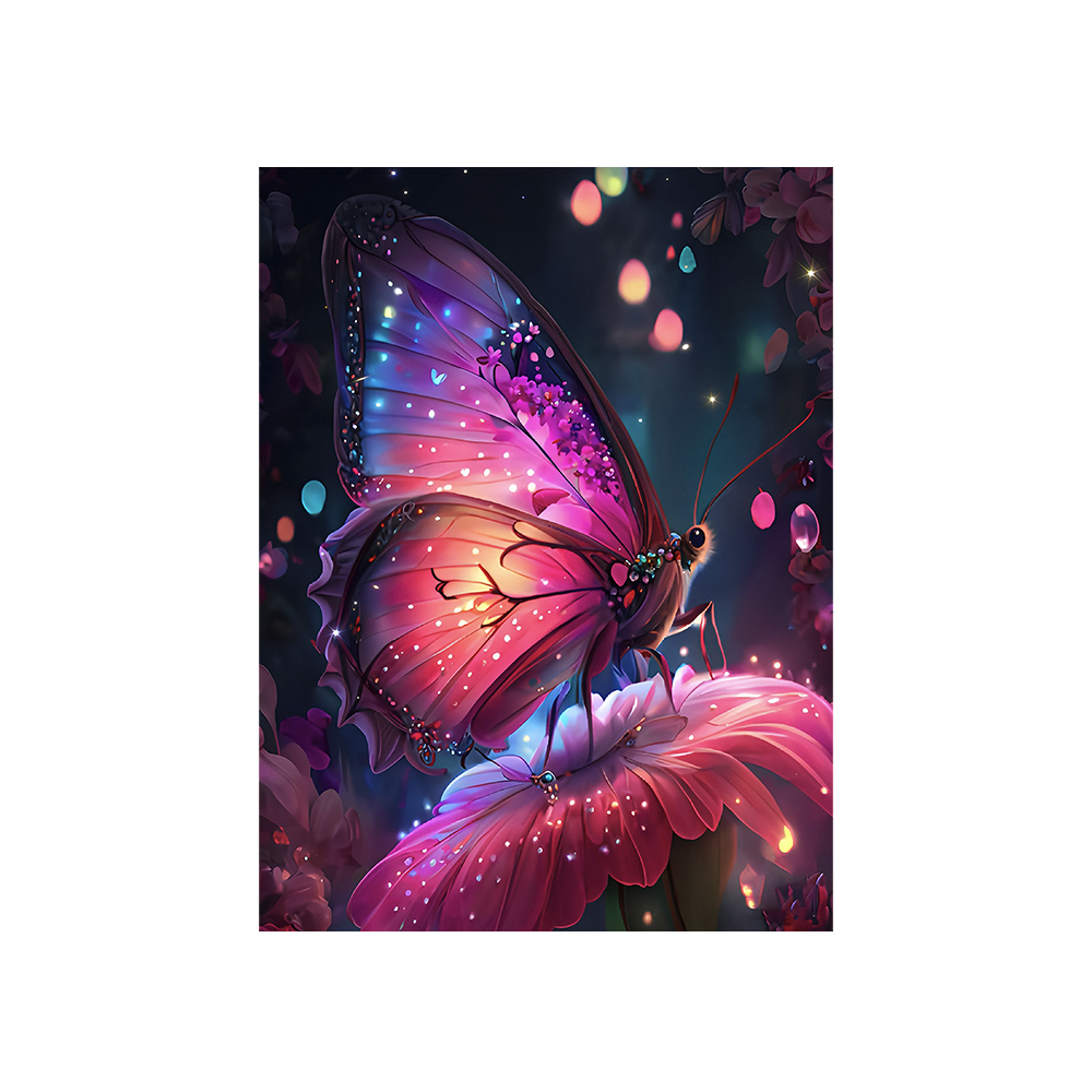 Luminous Butterfly Wooden Jigsaw Puzzle - aimpuzzle